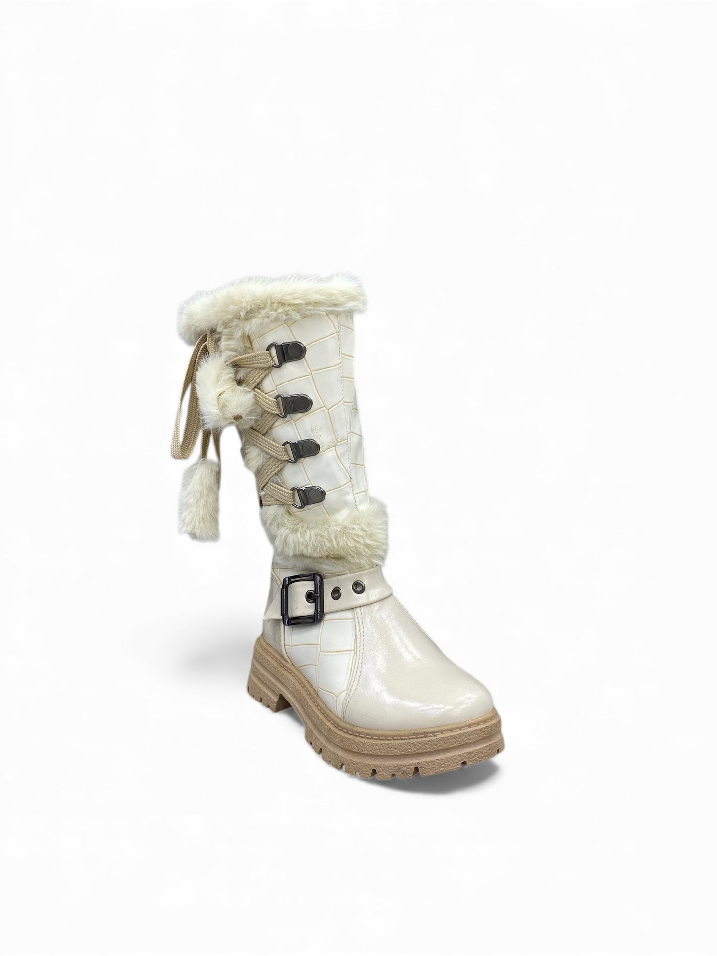 Kids faux fur boots