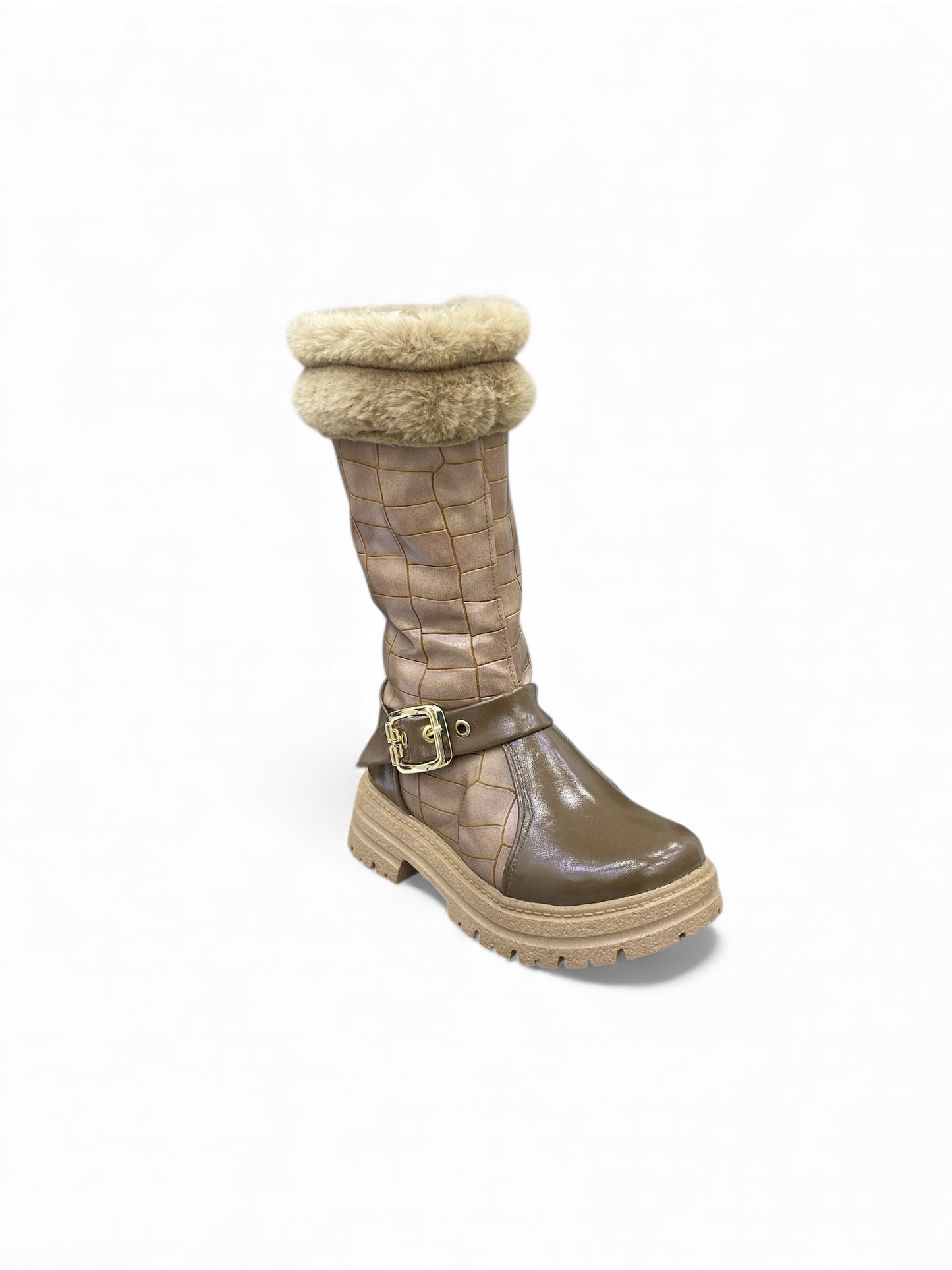 Kids faux fur boot