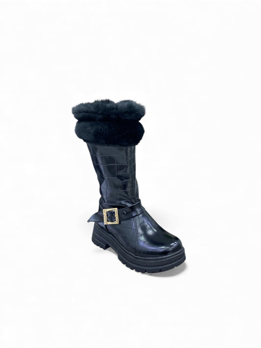 Kids faux fur boot